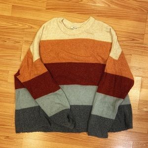 Madewell Crofton Stripe Pullover Sweater